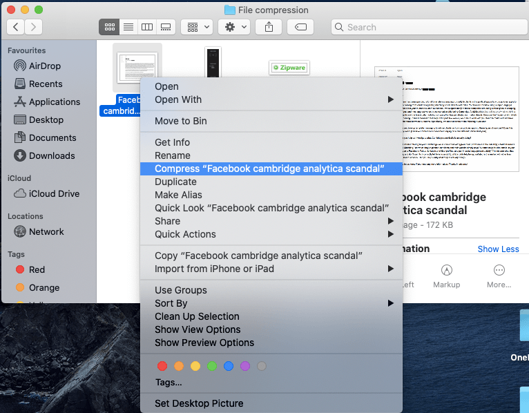 Zip-файл в Mac